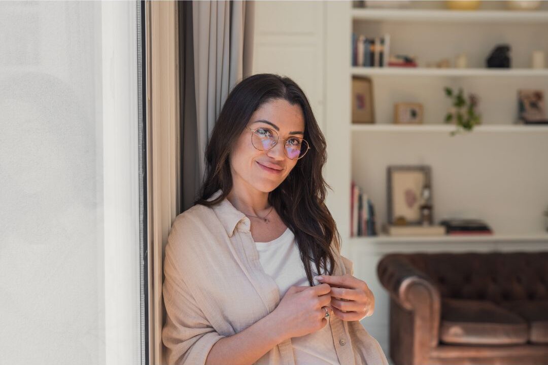 stay at home mom affirming she is more than enough exactly as she is today