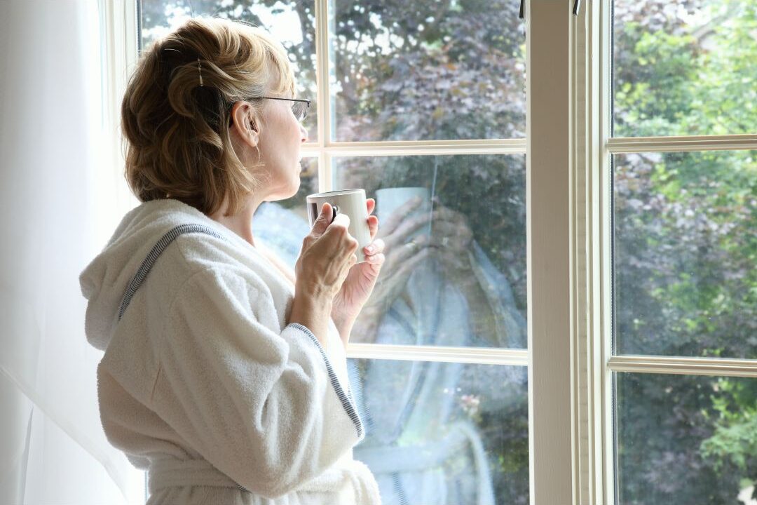 stay at home mom who feels invisible using positive affirmations to reconnect with her worth