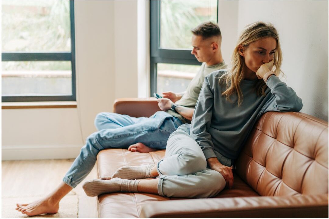 woman avoiding a difficult conversation one of the habits secretly keeping her stressed