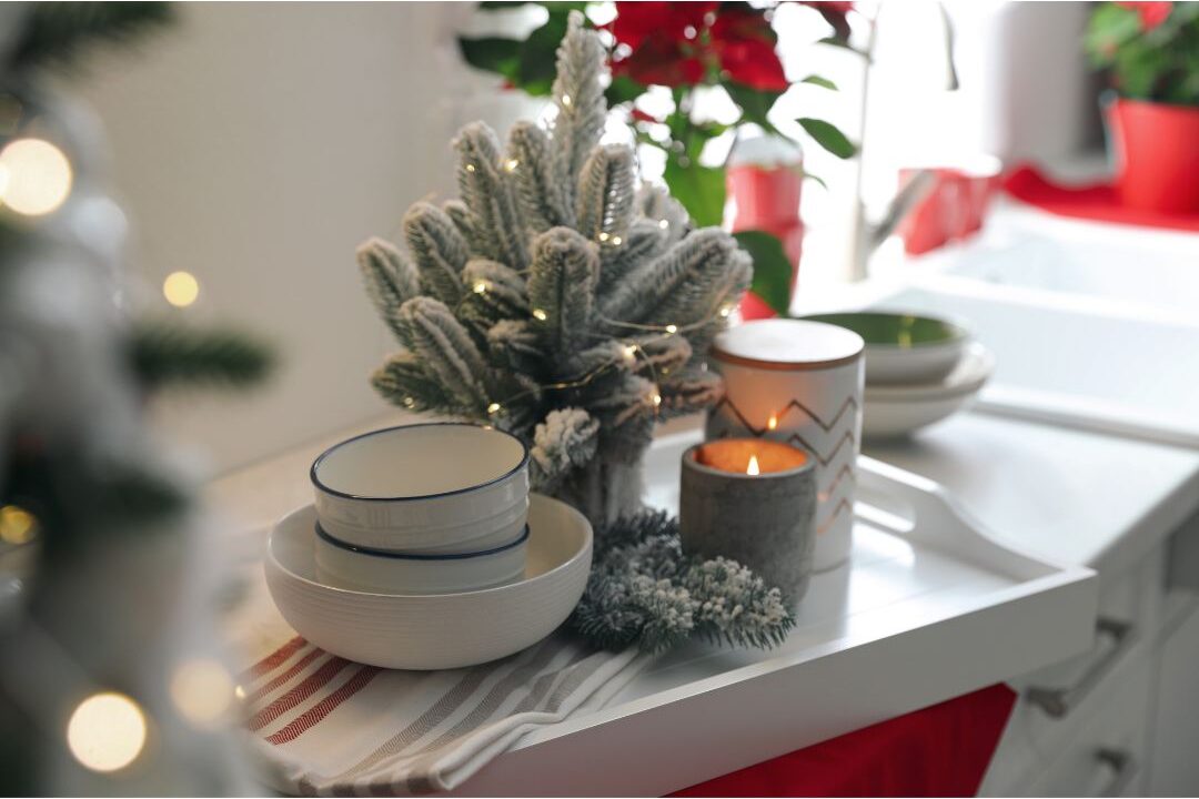 a beautiful tray corralling items on a surface making a home feel luxurious