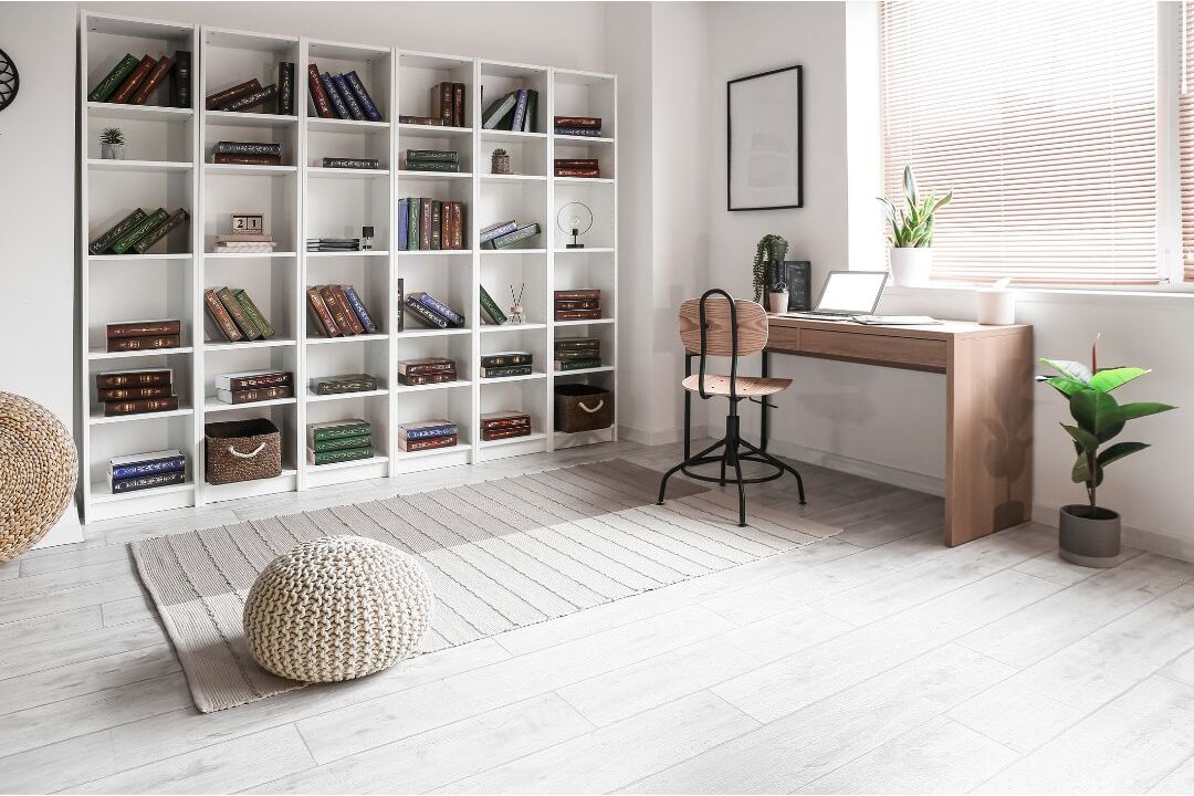 a curated display of books making a home feel luxurious and personally meaningful