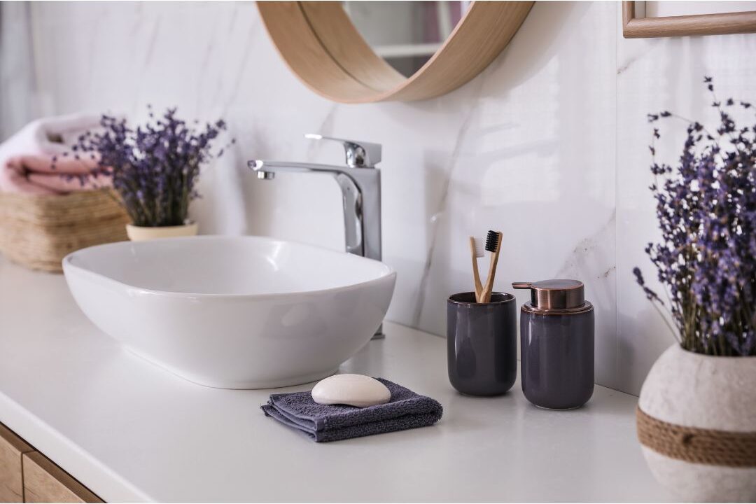 spotless clean bathroom sink showing what guests notice first in your home
