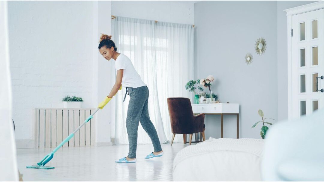 cleaning from the floor upward as a cleaning mistake that makes your house dirtier