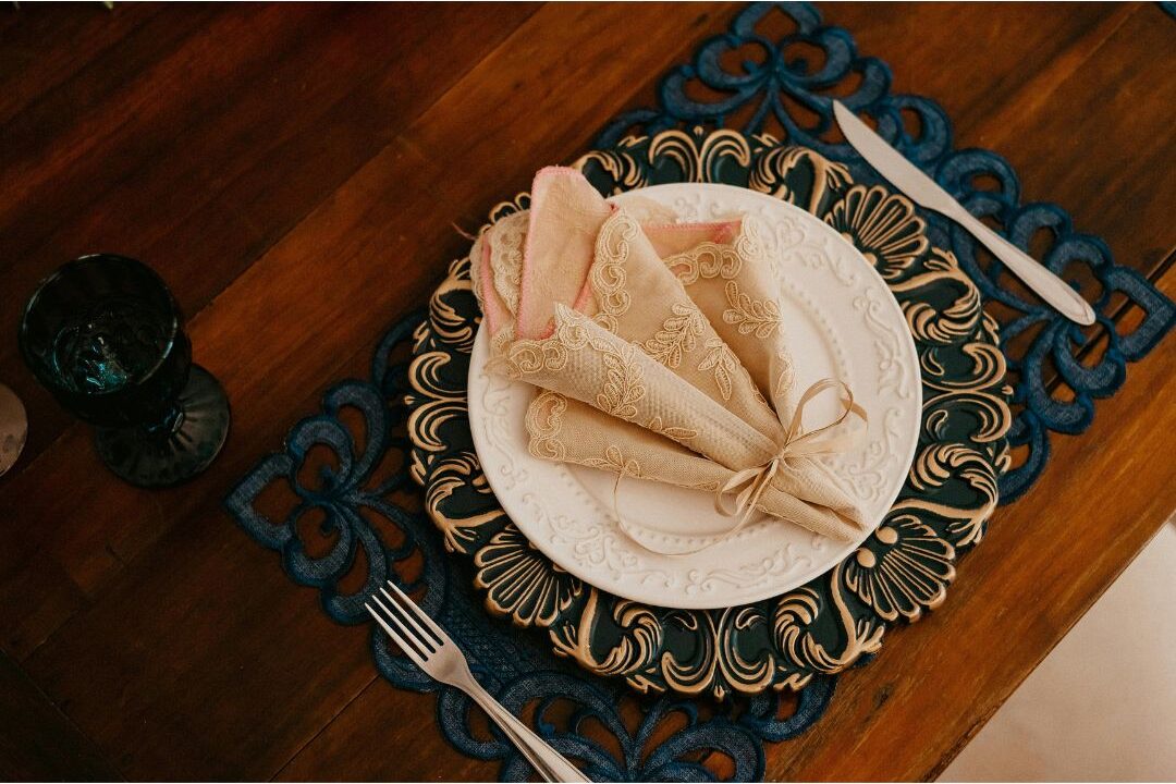 cloth linen napkins on a table as a tiny change that makes a home feel luxurious