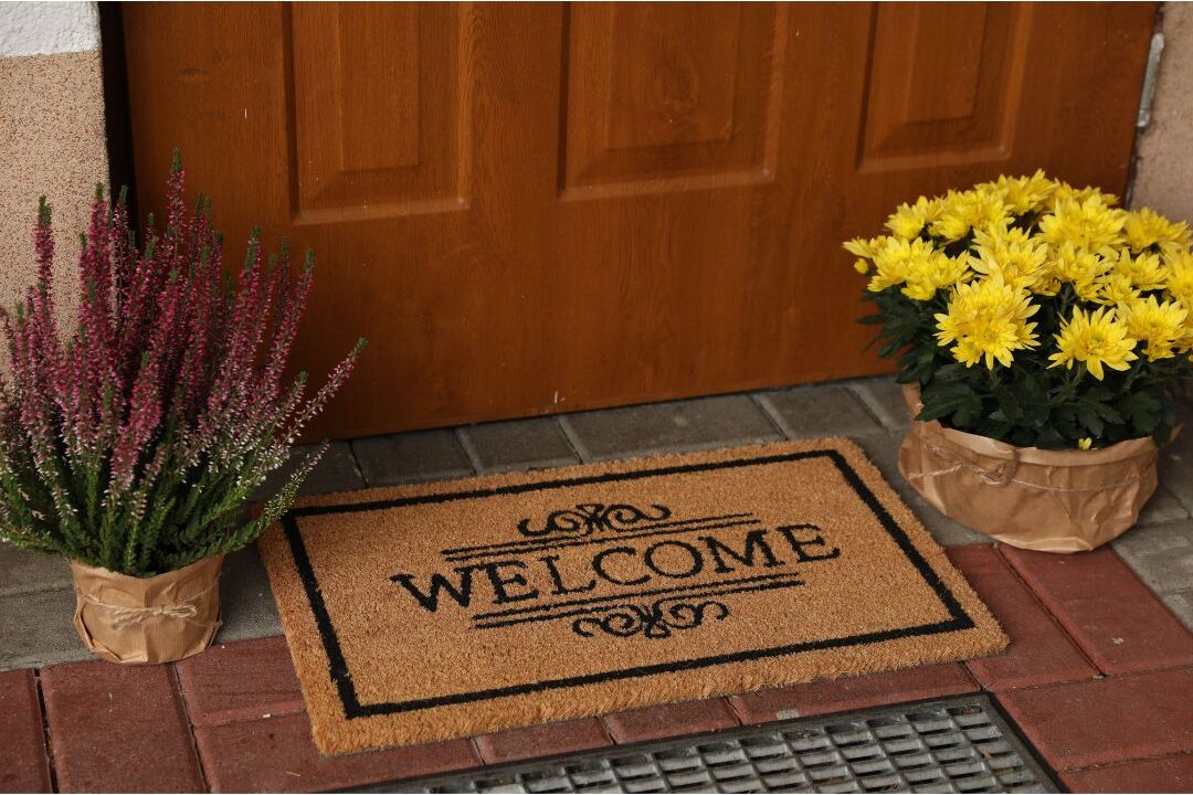 clean front door mat and entrance creating a great first impression for guests