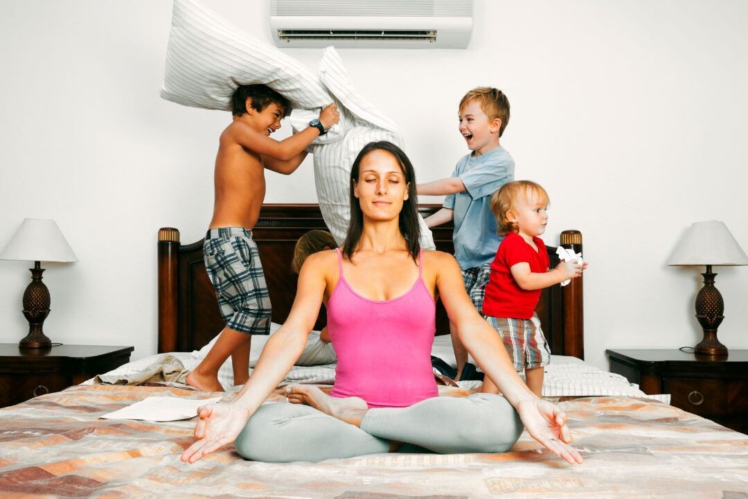 stay-at-home mom staying calm when her morning routine falls apart