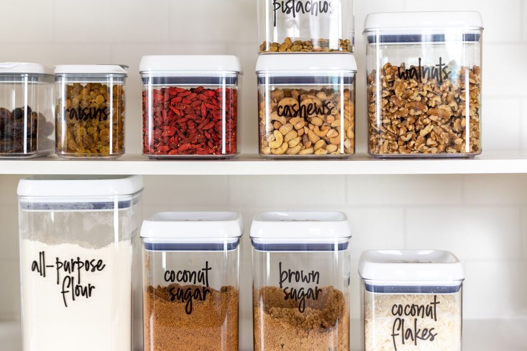 organized kitchen shelves creating a luxurious sense of order in a home
