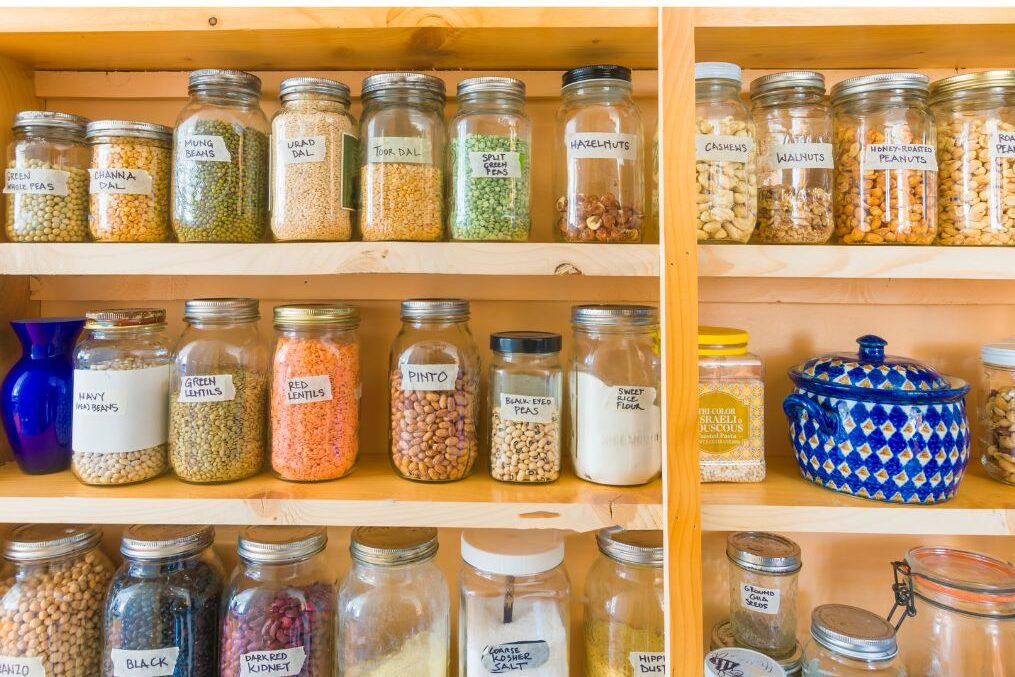 matching pantry containers making a kitchen feel luxurious and organized