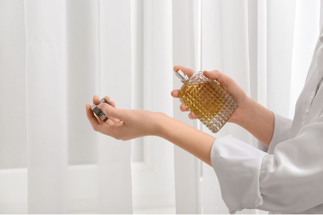 woman wearing a simple scent as part of her elegant grooming habits