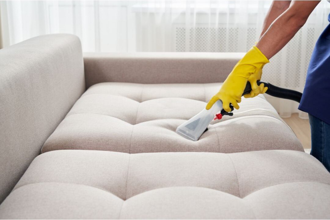 deep cleaning a sofa with bicarbonate of soda to fix why the home always smells bad
