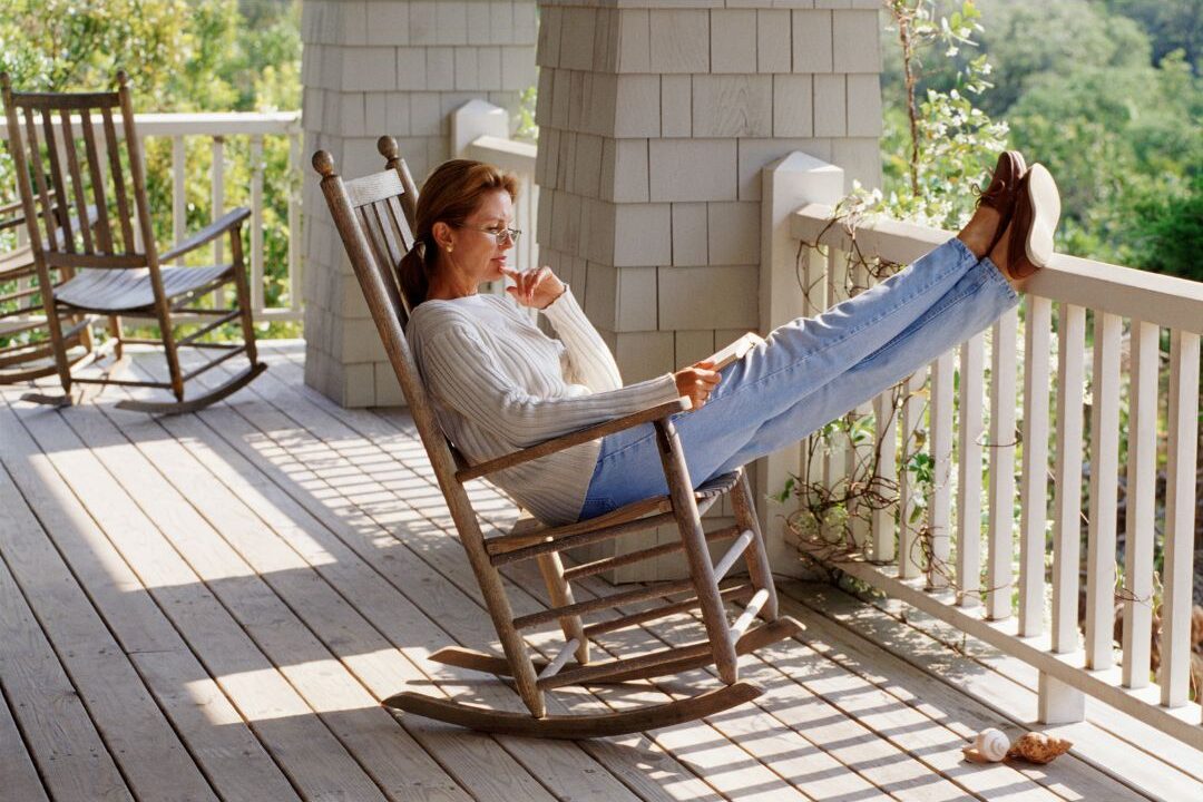 claiming ten minutes of solo time on the front porch to reset