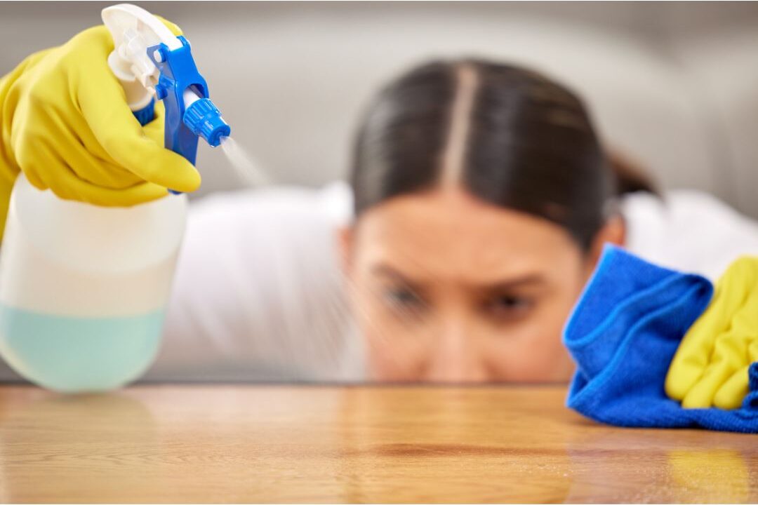 spraying cleaner and wiping immediately as a cleaning mistake that makes your house dirtier