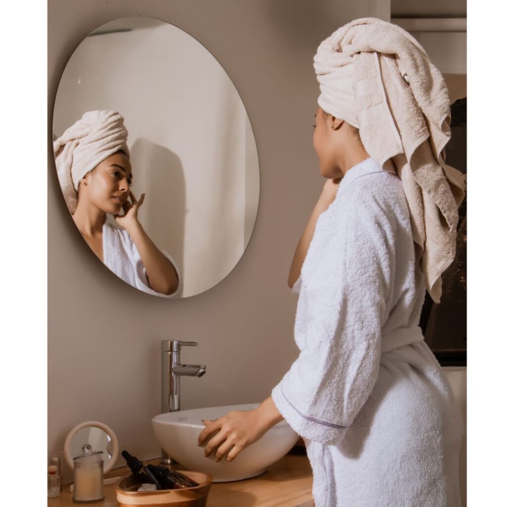 stay at home mom creating a soft life evening routine on a budget