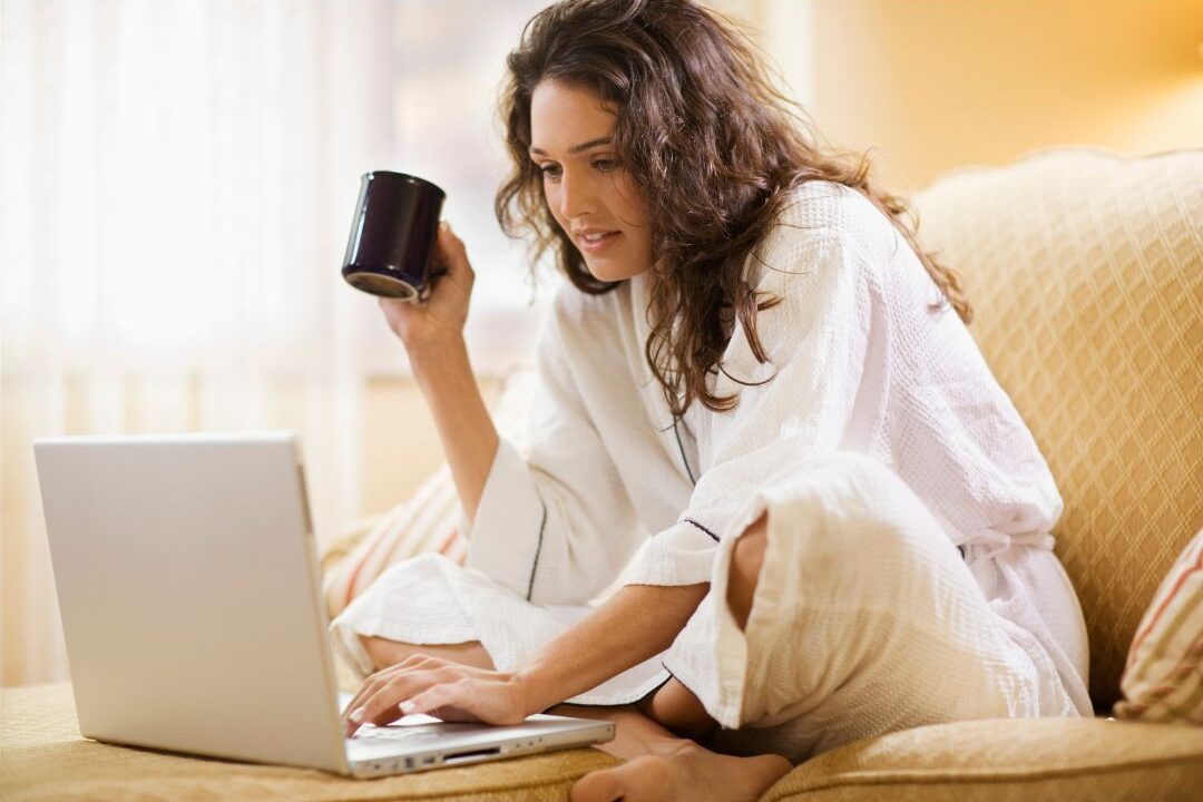 woman cancelling unused streaming subscriptions that are keeping her broke