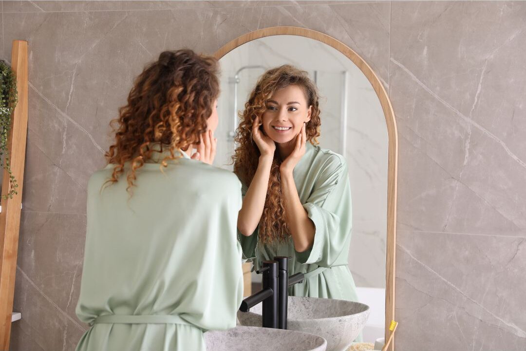 woman being honest with herself instead of telling herself she is fine when she is not