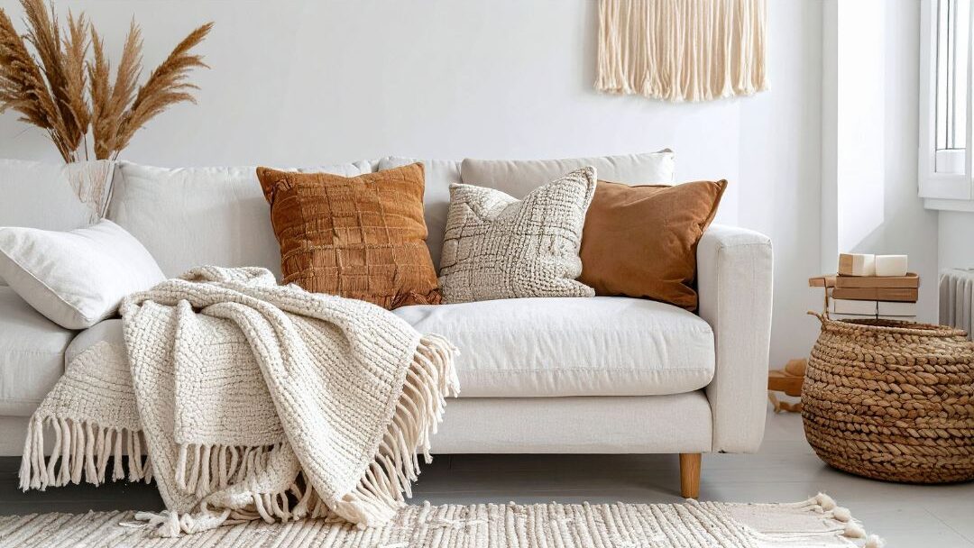 soft textures and throws making a home feel luxurious through touch