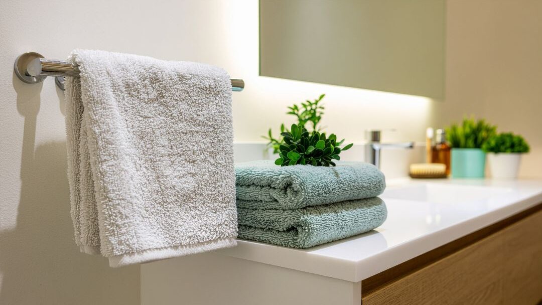 properly hung towels preventing musty odors that make a home always smell bad