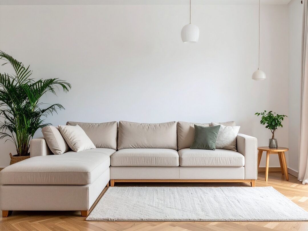 tidy organized minimalist living room showing how to create a house that stays organized
