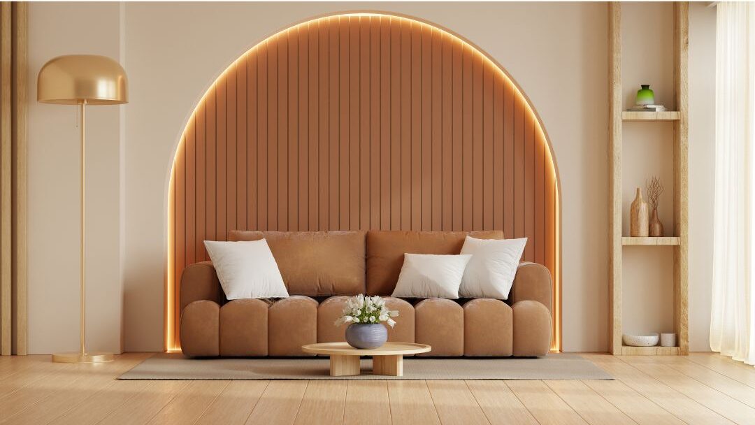 luxurious minimalist living room soft sunlight cappuccino warm tones displaying things that instantly make your home look expensive