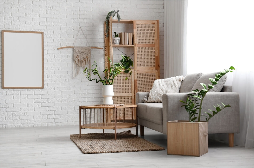 organized sunny living room with minimal decor exploring 101 things to declutter this weekend
