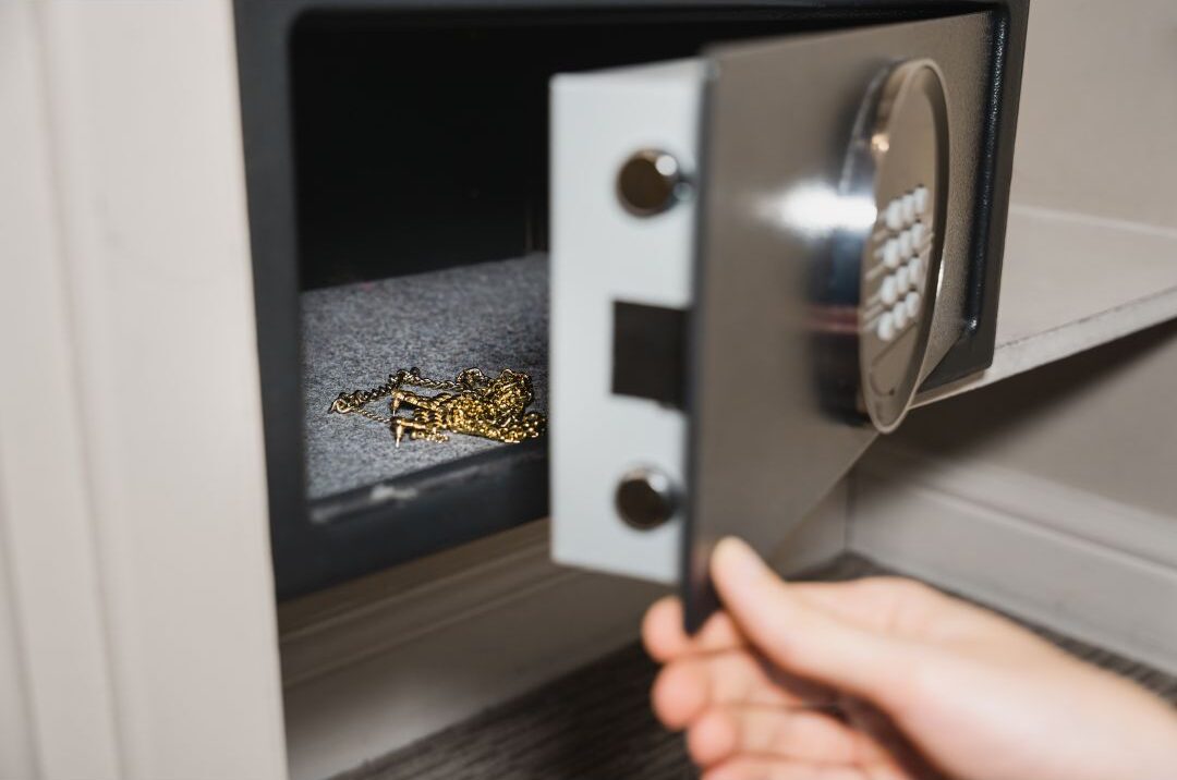 secure leather ledger resting inside a clean home office safe highlighting 35 things wealthy families do differently