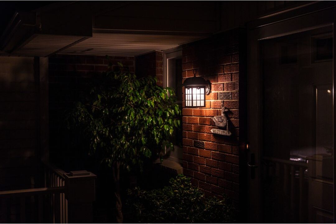 modern black porch light fixture