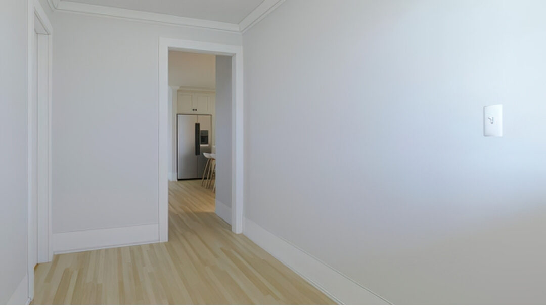 serene sunny hallway showing clean uncluttered floors celebrating 101 things to declutter this weekend