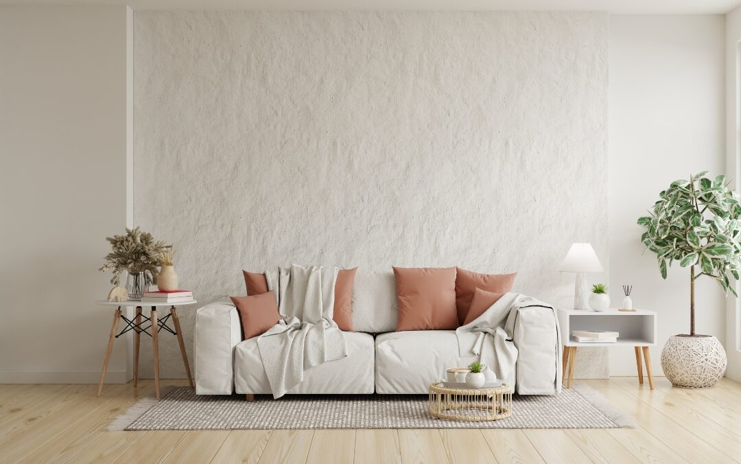 cozy sunlit living room with natural textures creating genuine home peace